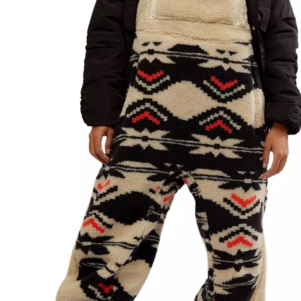 Free People Mvmt Hit the Slopes Salopette fleece overalls. Size S. NWT.